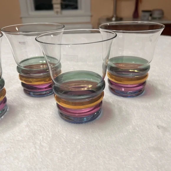Set of 6 10 oz Krosno Poland highball or drinking glasses. Excellent condition - Picture 5 of 7